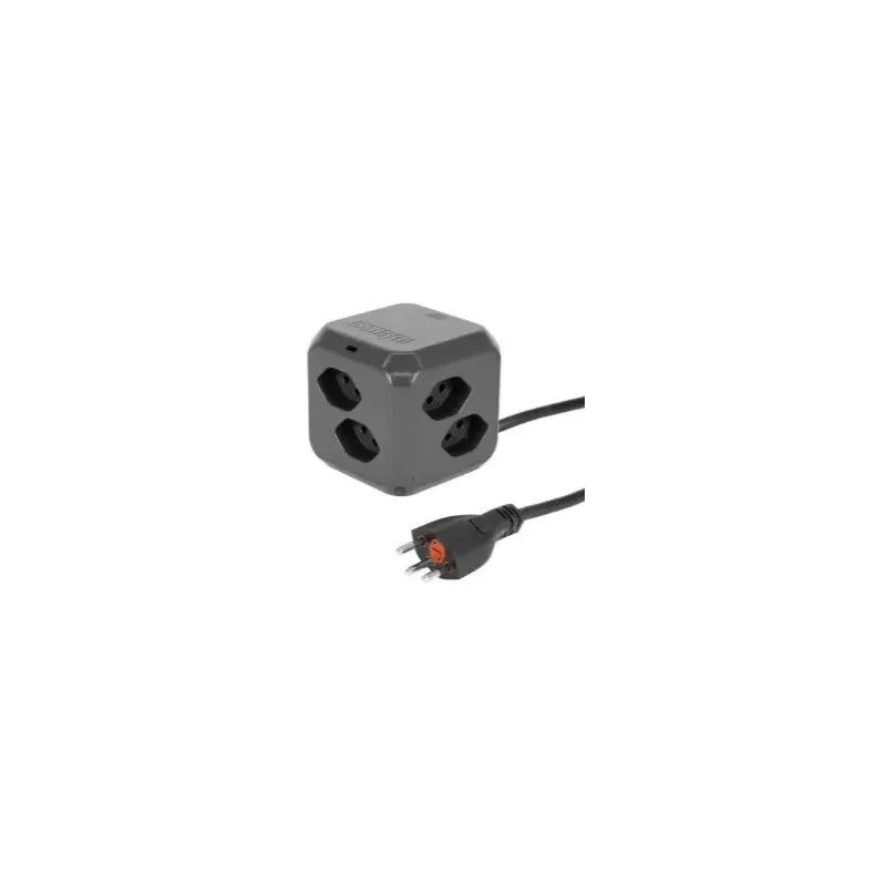 STEFFEN│Cube Multiprises anthracite USB C