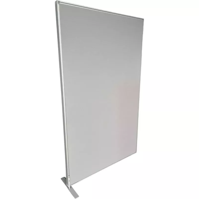 STEELCASE│Cloison L120xH160 cm│Gris clair/Gris alu