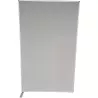 STEELCASE│Cloison L120xH160 cm│Gris clair/Gris alu