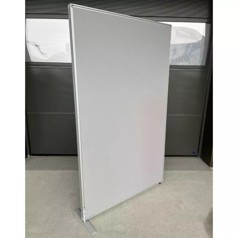STEELCASE│Cloison L120xH160 cm│Gris clair/Gris alu