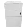 EOL│Caisson hauteur bureau - 3 Tiroirs│Profondeur 60│Blanc/Noir