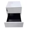 EOL│Caisson hauteur bureau - 3 Tiroirs│Profondeur 60│Blanc/Noir