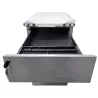 EOL│Caisson hauteur bureau - 3 Tiroirs│Profondeur 60│Gris alu/Blanc