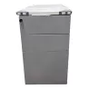 EOL│Caisson hauteur bureau - 3 Tiroirs│Profondeur 60│Gris alu/Blanc