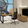 PRESTIGE│Bureau Direction avec meuble retour fermé