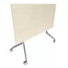 HAWORTH│Table abattante 140x70│Erable blanc/Gris alu