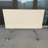 HAWORTH│Table abattante 140x70│Erable blanc/Gris alu