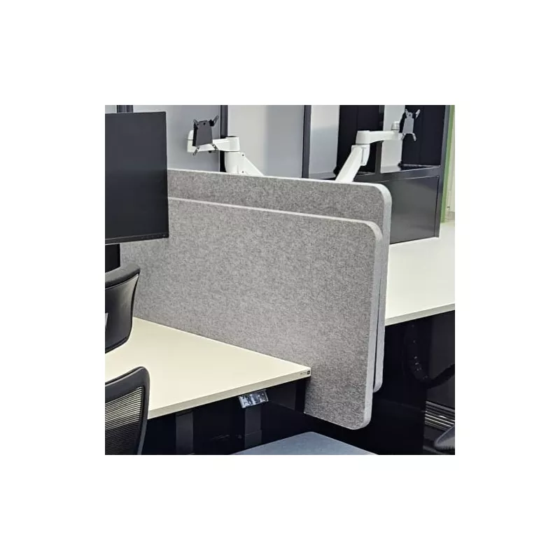 SITAG│PANNEAU écran acoustique H 44 cm bords arrondis │Gris feutrine