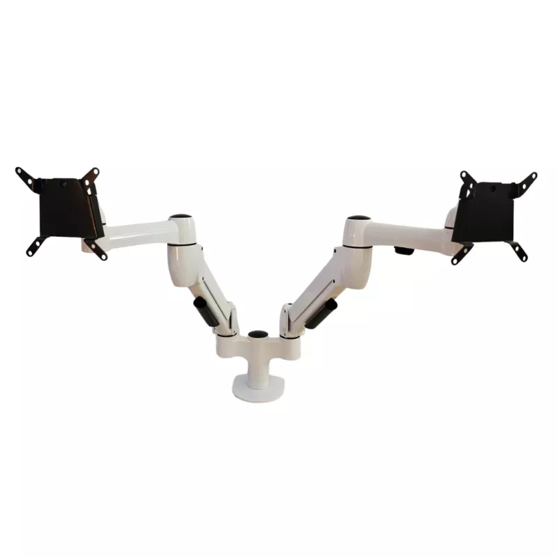 SITAG│Support Ecran 2 écrans│Blanc