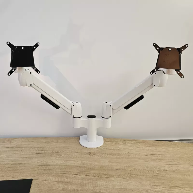 SITAG│Support Ecran 2 écrans│Blanc