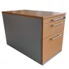 HAWORTH│Caisson sous bureau│3 tiroirs 964│Profondeur 80 cm│Hêtre / Alu