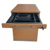 HAWORTH│Caisson sous bureau│3 tiroirs 964│Profondeur 80 cm│Hêtre / Alu