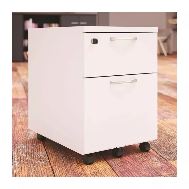 COMFORT│Caisson 2-3 tiroirs mélaminé sous bureau│L 42 x p 59 x H 60 cm