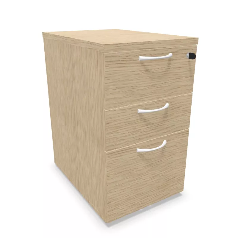 COMFORT│Caisson Hauteur bureau 3-4 tiroirs - profondeur 60│Unicolore structurex
