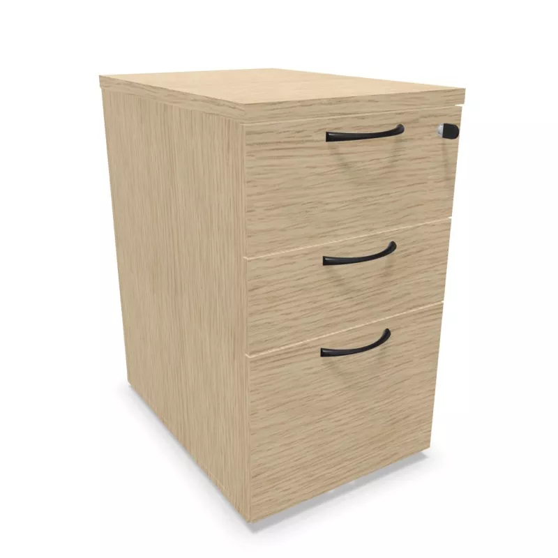 COMFORT│Caisson Hauteur bureau 3-4 tiroirs - profondeur 60│Unicolore structurex