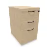COMFORT│Caisson Hauteur bureau 3-4 tiroirs - profondeur 60│Unicolore structurex