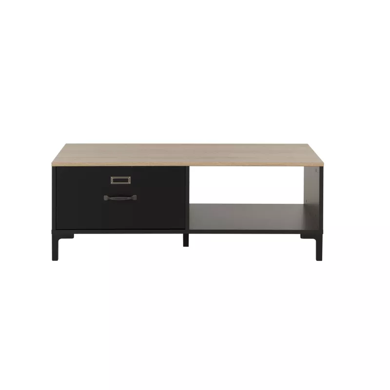 MANCHESTER│Table basse 1 tiroir 1 niche
