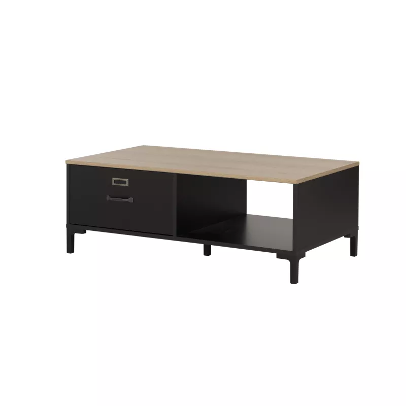 MANCHESTER│Table basse 1 tiroir 1 niche