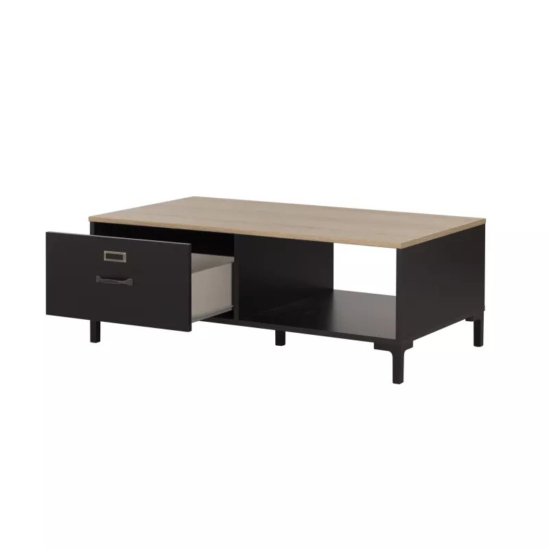 MANCHESTER│Table basse 1 tiroir 1 niche