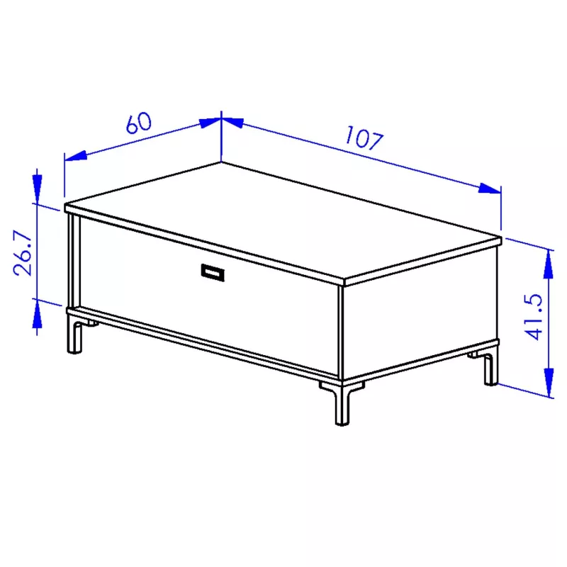 MANCHESTER│Table basse relevante "Up&Down"