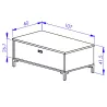 MANCHESTER│Table basse relevante "Up&Down"