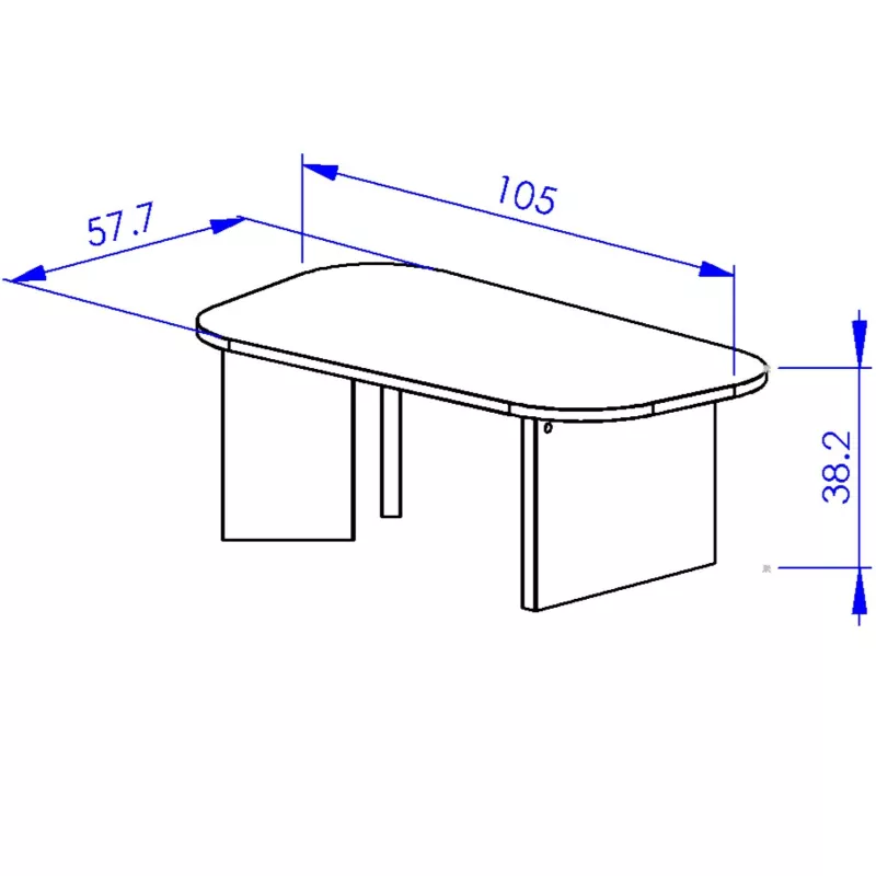 QUARTZ│Table basse Blanche/Bois