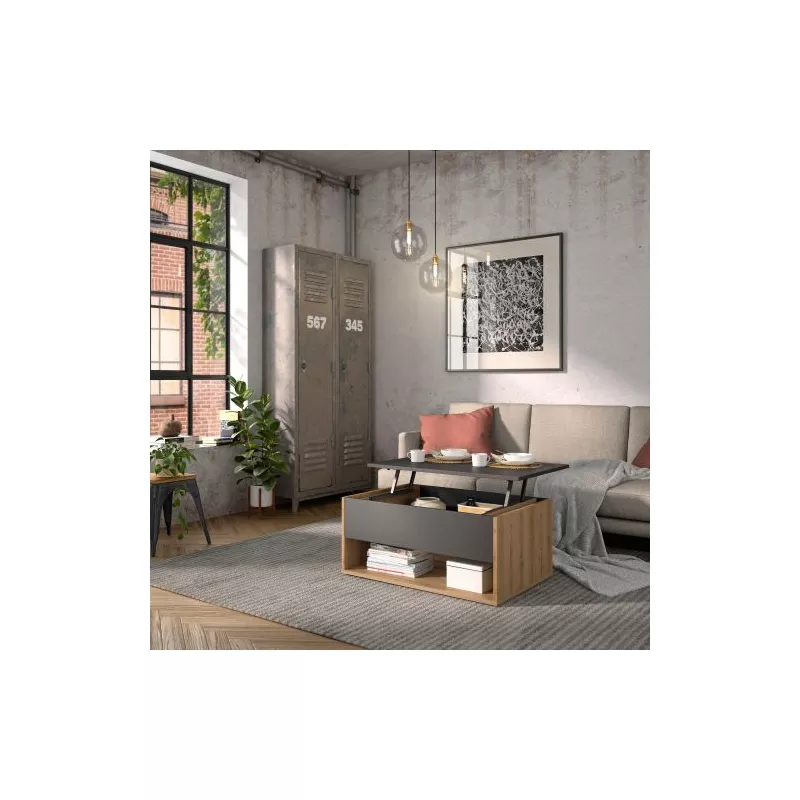 URBAN│Table basse relevante "Up&Down"│60x90xh44/55 cm