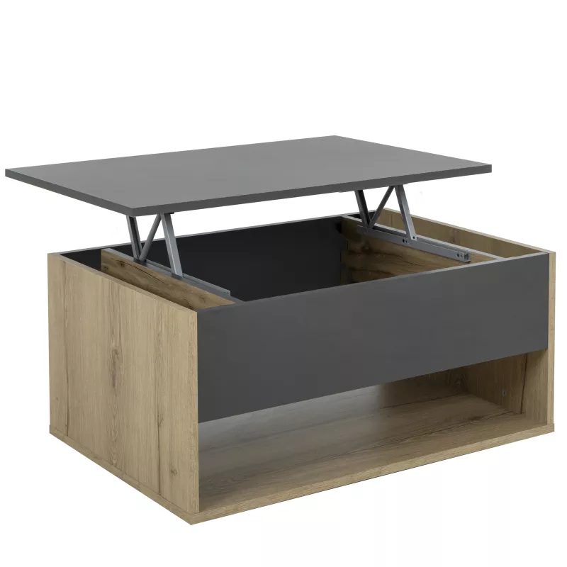 URBAN│Table basse relevante "Up&Down"│60x90xh44/55 cm