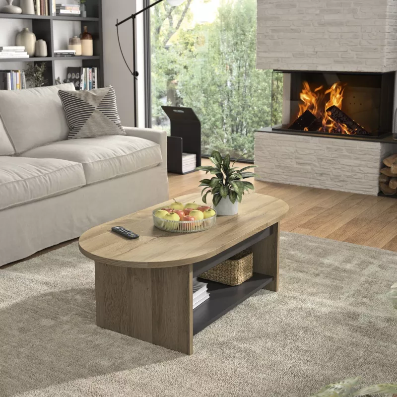 SOHO│Table basse ovale│55x110xh39 cm