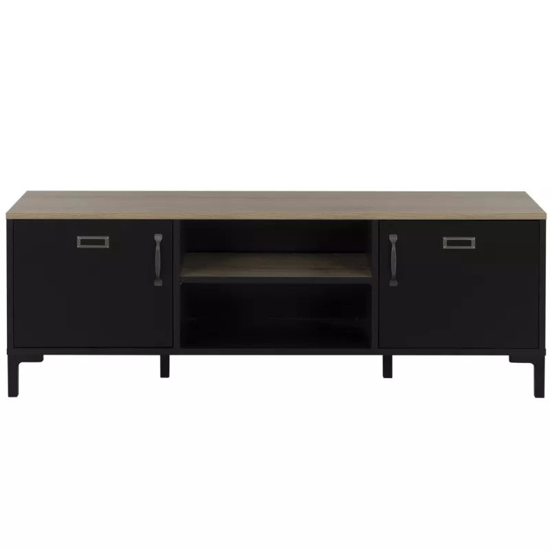 MANCHESTER│Banc TV 2 portes 2 niches │40x136xh47 cm