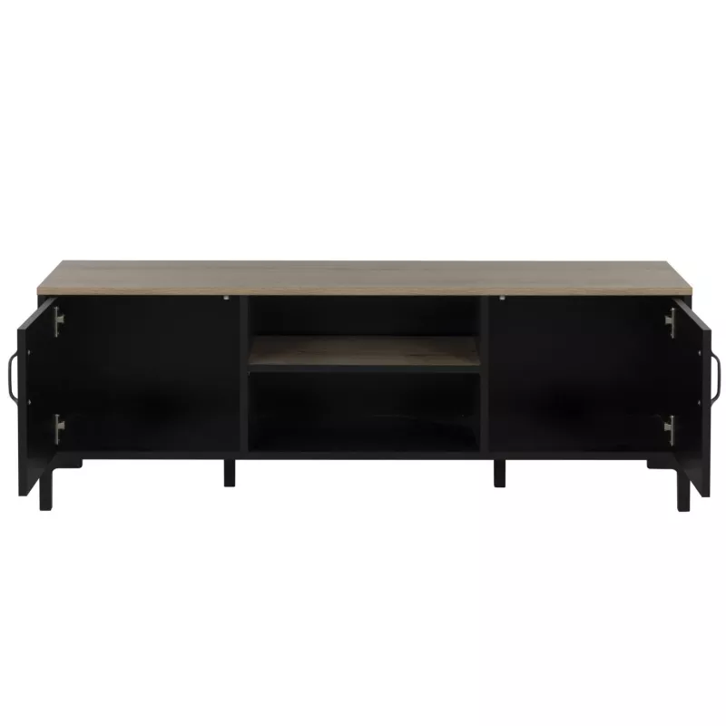 MANCHESTER│Banc TV 2 portes 2 niches │40x136xh47 cm