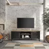 MANCHESTER│Banc TV 2 portes 2 niches │40x136xh47 cm