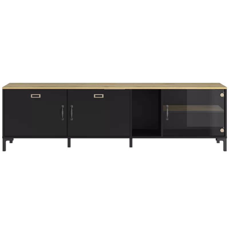MANCHESTER│Banc TV 3 portes 1 niche │41x190xh55 cm