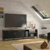MANCHESTER│Banc TV 3 portes 1 niche │41x190xh55 cm