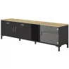 MANCHESTER│Banc TV 3 portes 1 niche │41x190xh55 cm