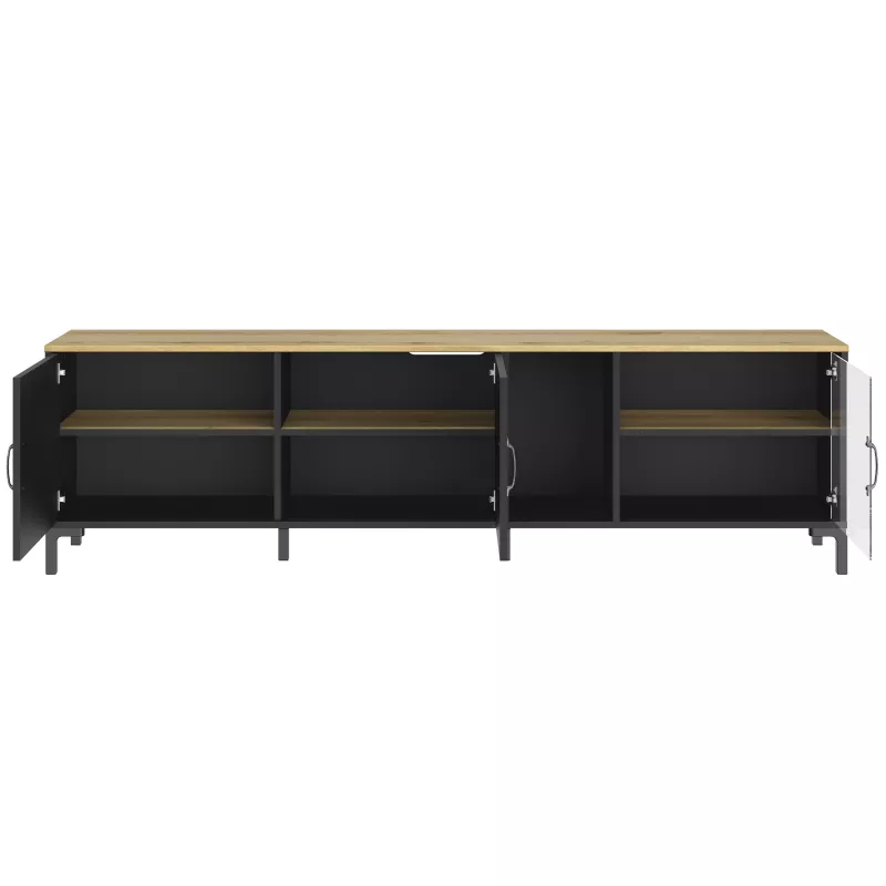 MANCHESTER│Banc TV 3 portes 1 niche │41x190xh55 cm