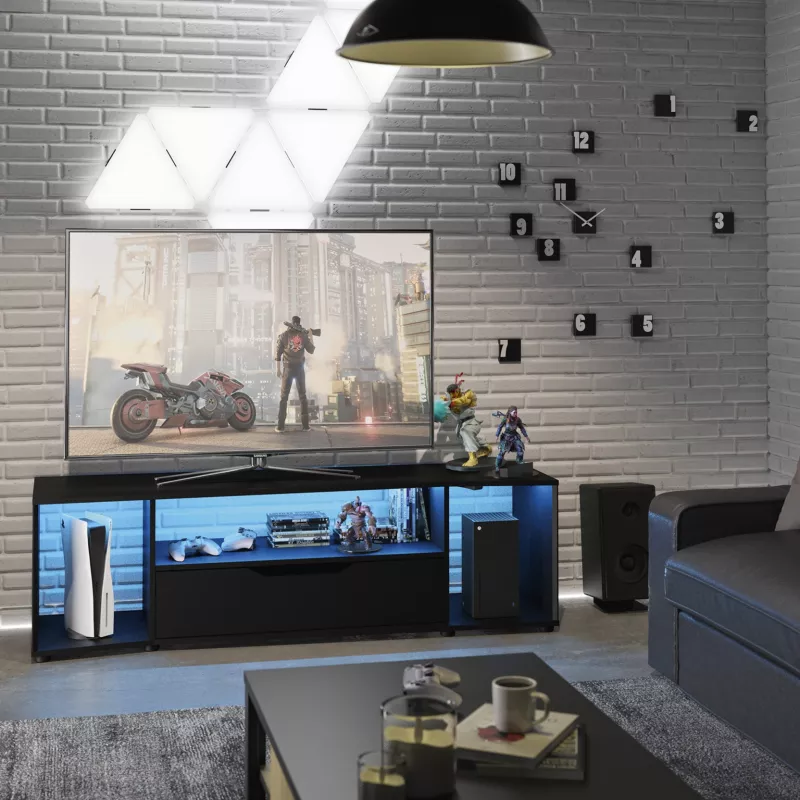HACK│Meuble TV gamer avec éclairage │45x163xh48 cm