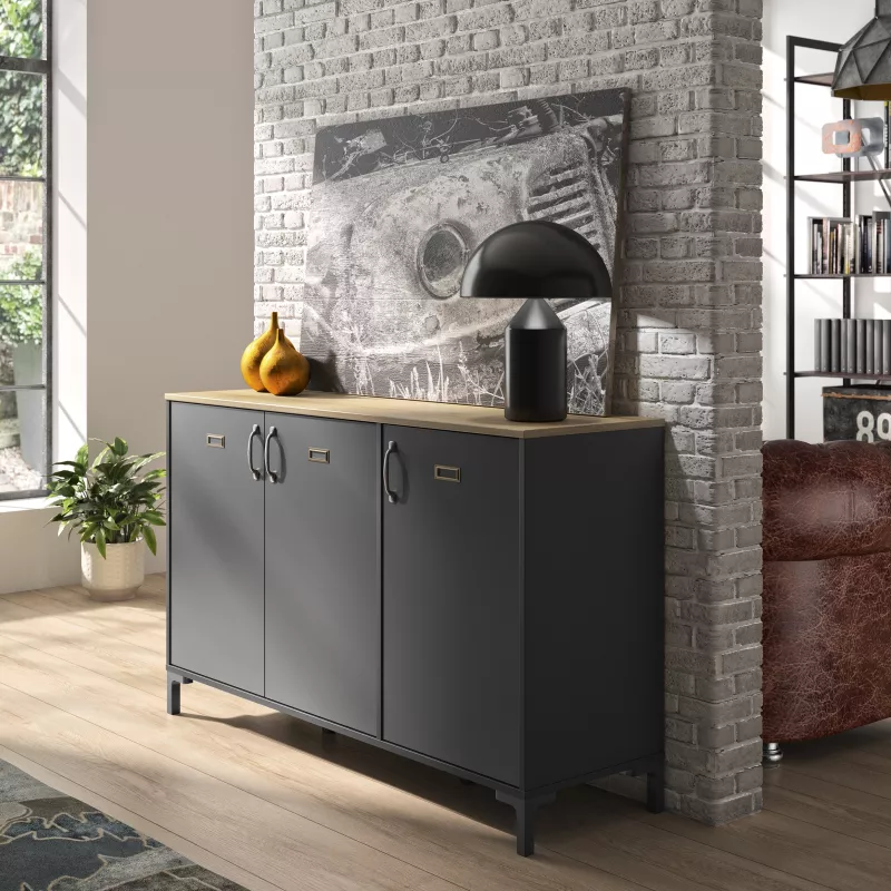 MANCHESTER│Enfilade 3 portes │40x136xh82 cm
