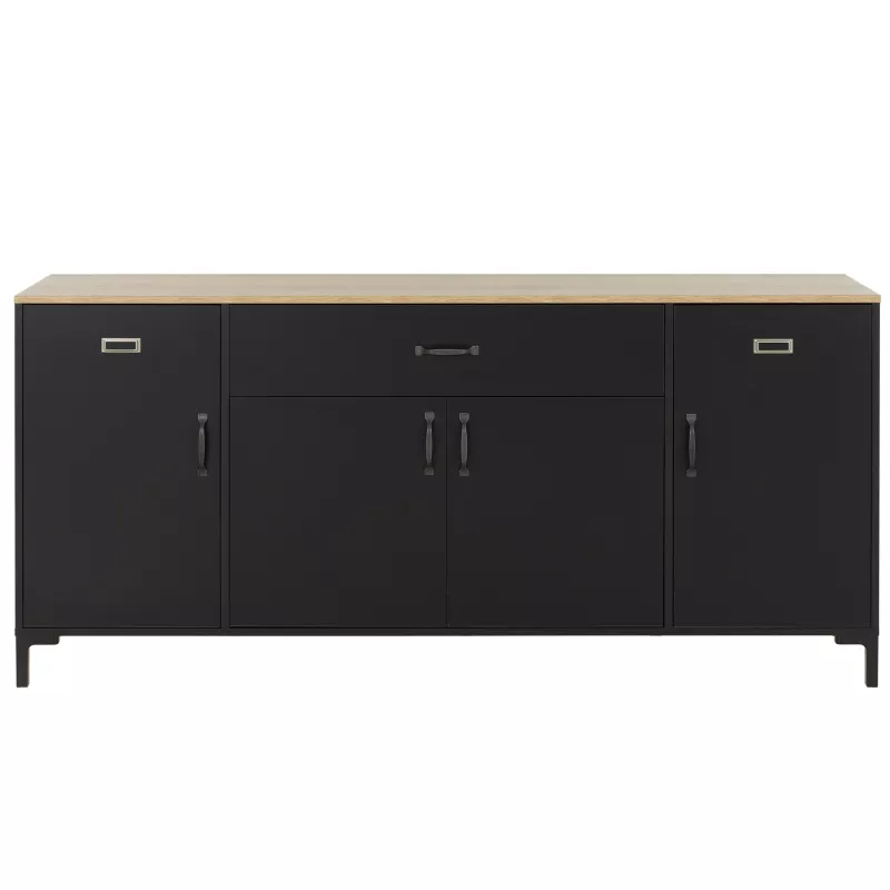 MANCHESTER│Enfilade 4 portes 1 tiroir │40x180xh82 cm