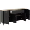 MANCHESTER│Enfilade 4 portes 1 tiroir │40x180xh82 cm