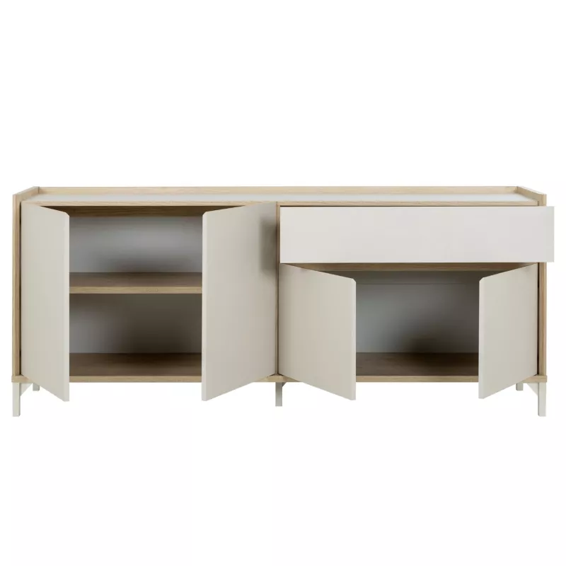 LENK│Buffet 4 portes 1 tiroir │41x186xh77 cm