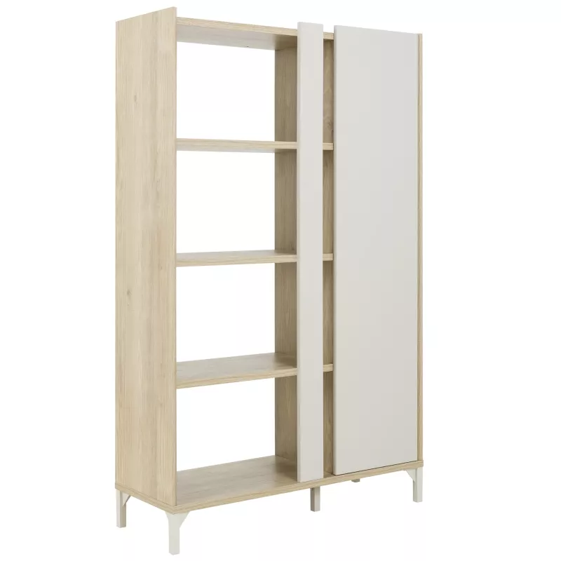 LENK│Bibliothèque 1 porte │36x100xh161 cm