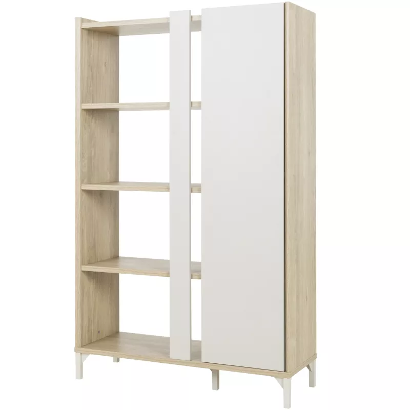 LENK│Bibliothèque 1 porte │36x100xh161 cm