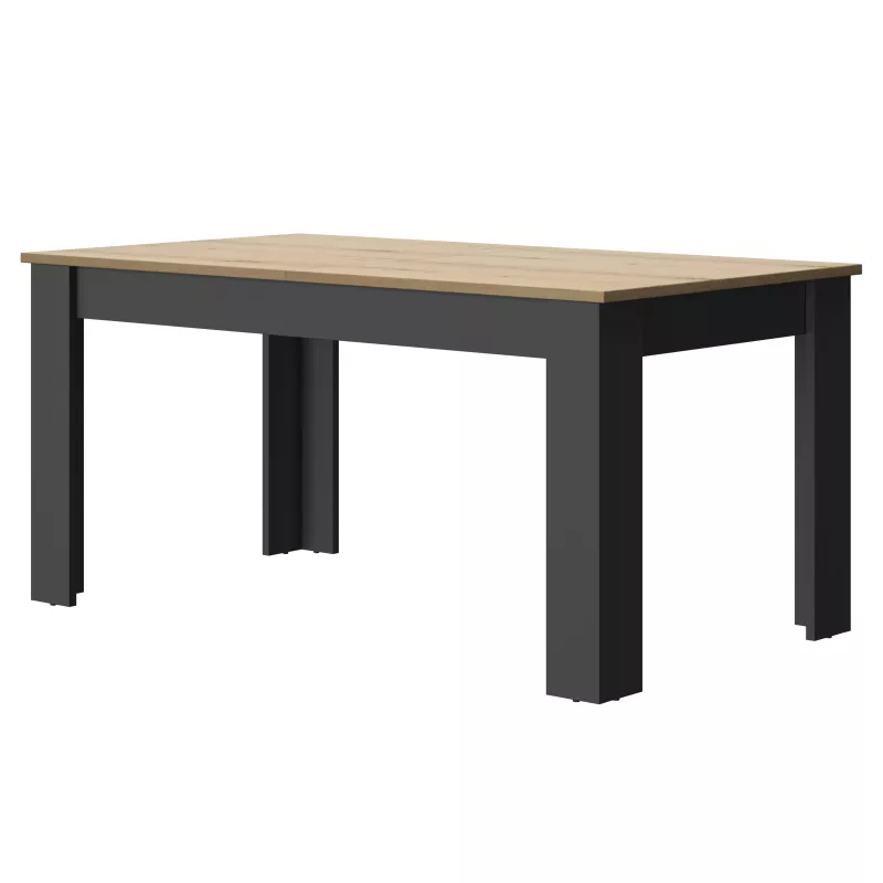 MANCHESTER│Table rectangulaire 1 allonge│90x200xh77 cm