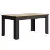 MANCHESTER│Table rectangulaire 1 allonge│90x200xh77 cm