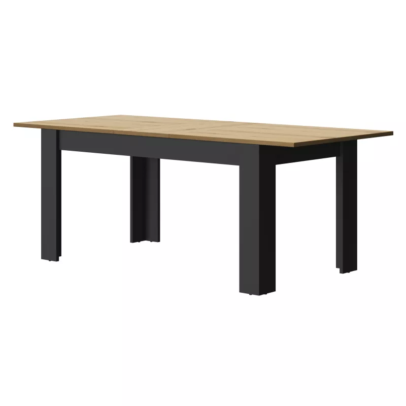 MANCHESTER│Table rectangulaire 1 allonge│90x200xh77 cm