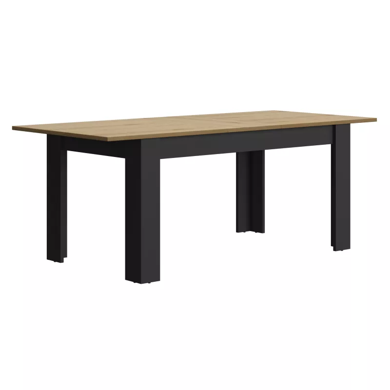 MANCHESTER│Table rectangulaire 1 allonge│90x200xh77 cm