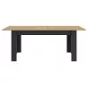 MANCHESTER│Table rectangulaire 1 allonge│90x200xh77 cm