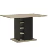 OXFORD│Table cuisine avec 1 porte 3 étagères│80x120xh75 cm