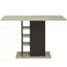 OXFORD│Table cuisine avec 1 porte 3 étagères│80x120xh75 cm